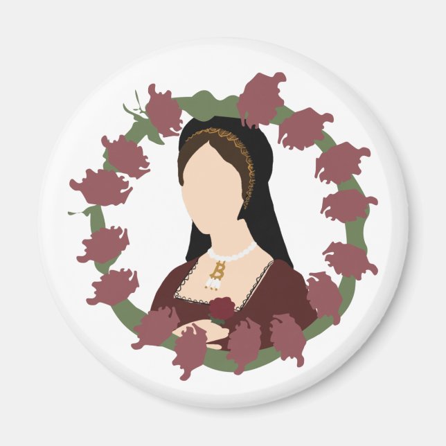 Anne Boleyn Magnet rond (Devant)