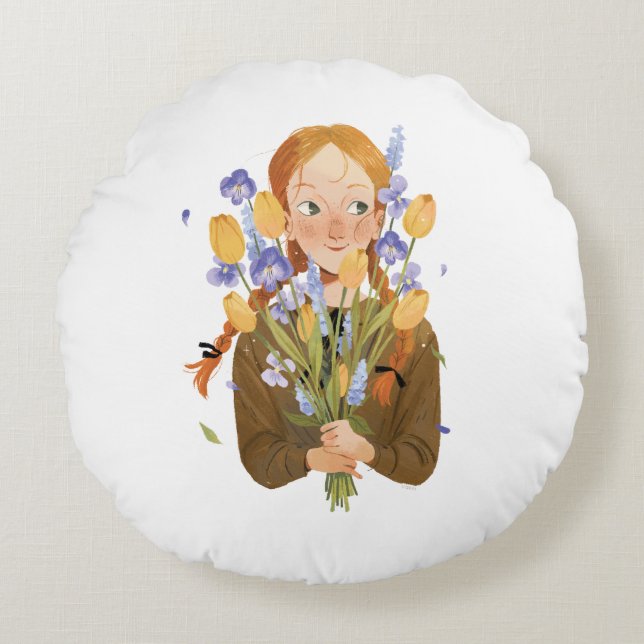 Anne de Green Gables Coussin rond (Devant)