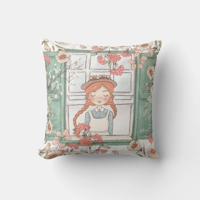 Anne of Green Gables Citation Coussin floral (Recto)