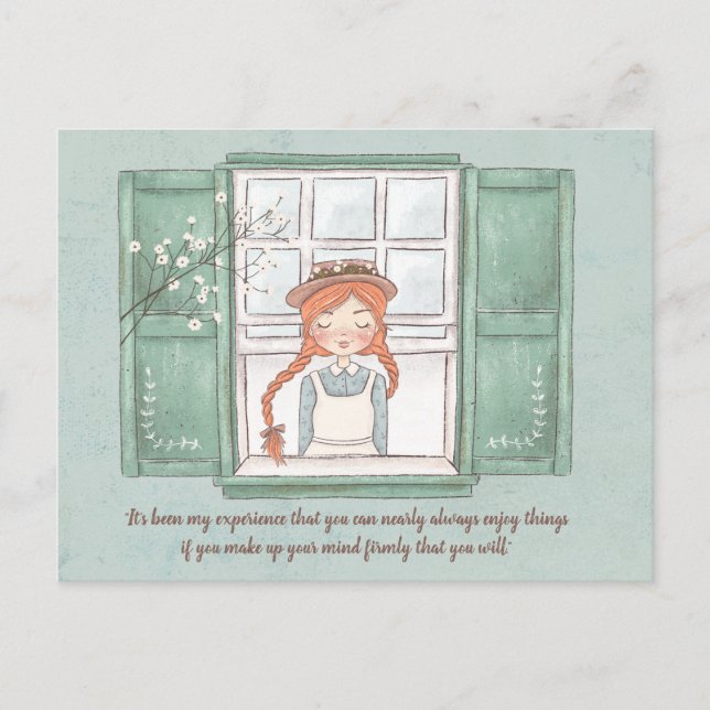 Anne of Green Gables Profitez des choses Carte pos (Devant)
