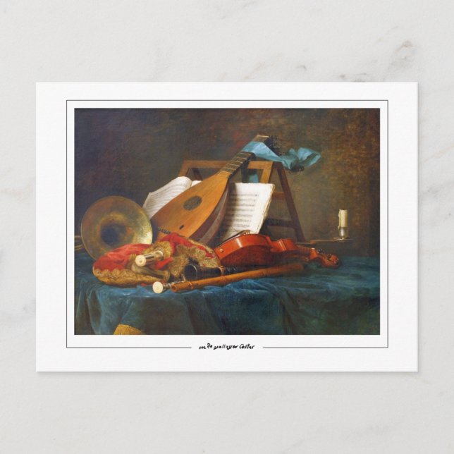 Anne Vallayer-Coster #10 - Carte postale d'art (Devant)