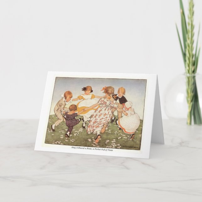 Anneau autour d'une carte d'anniversaire de (Devant)