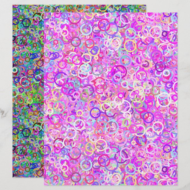 Anneaux à deux côtés de couleur (Devant / Derrière)