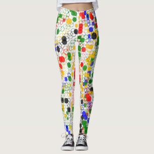 Anneaux Cercles Art Déco Funky Leggings