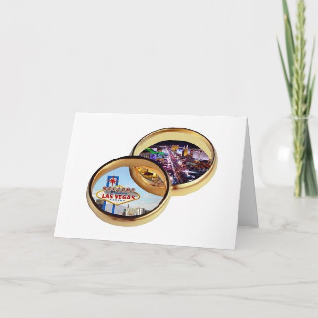 Anneaux de mariage de Las Vegas Carte (Devant)