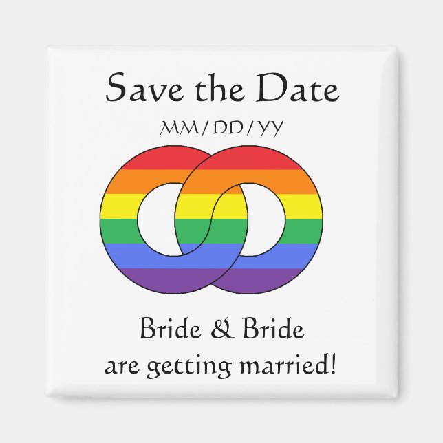 Anneaux de verrouillage - arc-en-ciel - aimant (Devant)