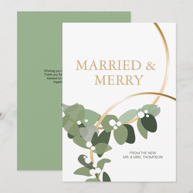 Anneaux d'or marié et joyeux Noel marié (Devant / Derrière)