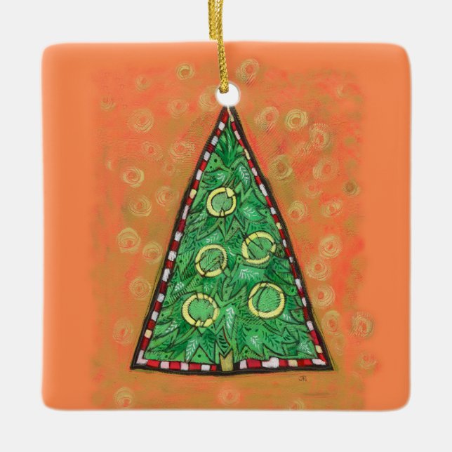 Anneaux d'or ornement de Noël (Devant)