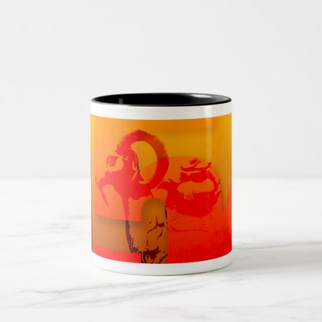 Année 2015 de la chèvre des moutons - Mug (Centre)