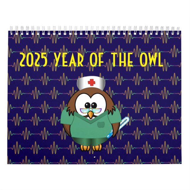 Année 2025 du calendrier des chouettes (Protection)