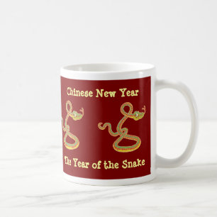 Année chinoise de la Mug de café serpent