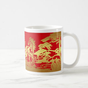 Année chinoise de la tasse de cheval
