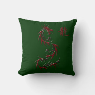 Année chinoise du Dragon Coussin de dragon asiatiq