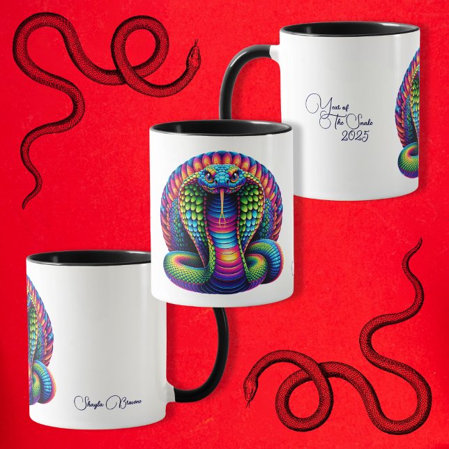 Année colorée de la Mug de serpent (Créateur téléchargé)