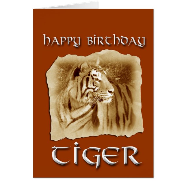 Année d'anniversaire de tigre ! Zodiaque-Cru (Devant)