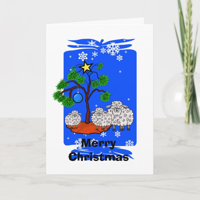 Année de la carte de Noël des moutons (Devant)