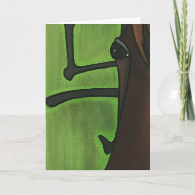 Année de la carte de voeux de cheval (Devant)