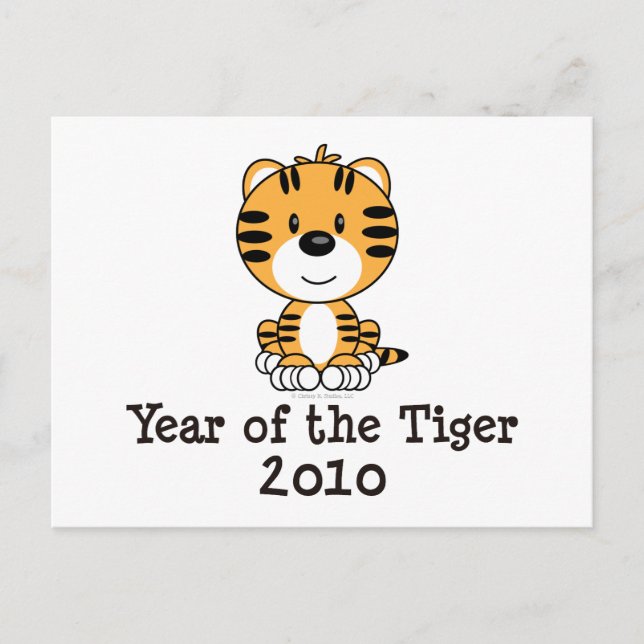 Année de la carte postale du tigre (Devant)
