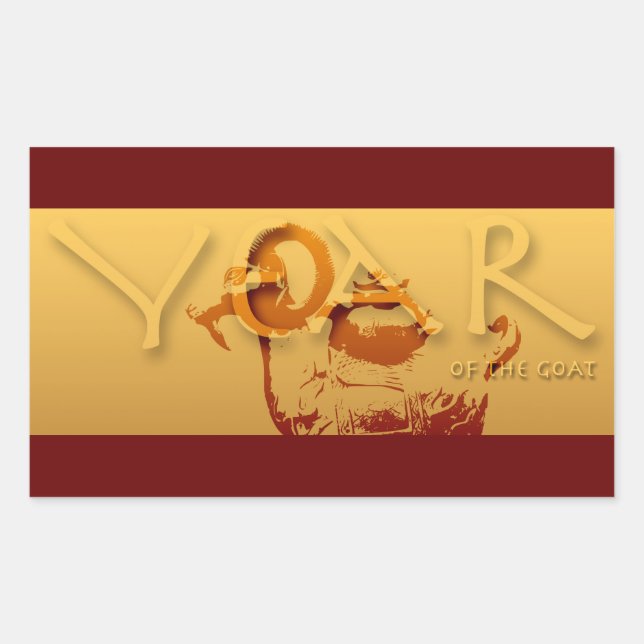 Année de la chèvre Année chinoise Sticker Zodiac R (Devant)