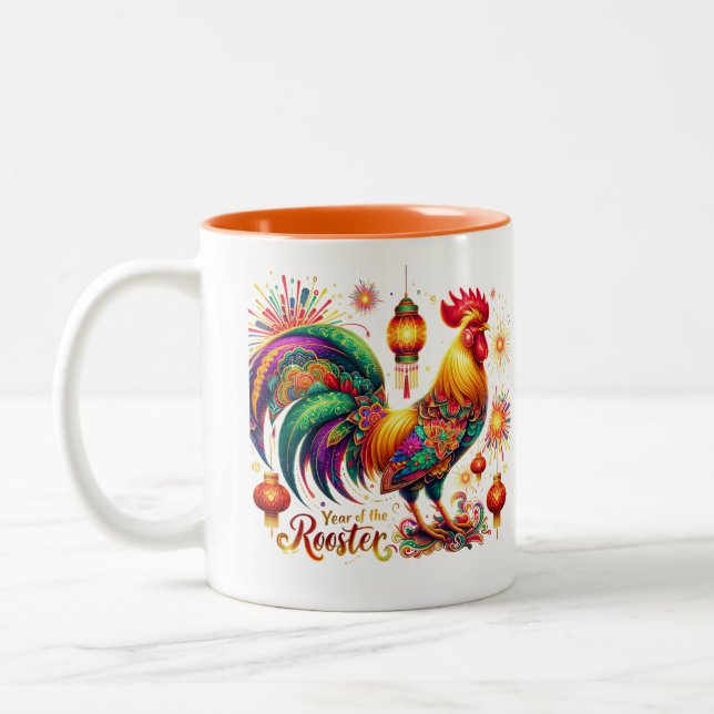 Année de la coq Mug (Gauche)