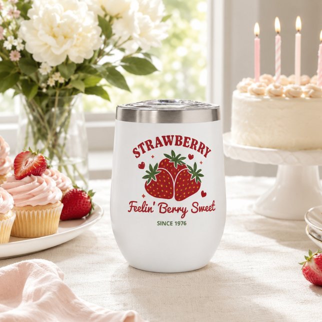 Année de naissance et monogramme Berry Sweet (Créateur téléchargé)