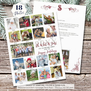 Année d'évaluation Photo Collage 8.5x11 Lettre de