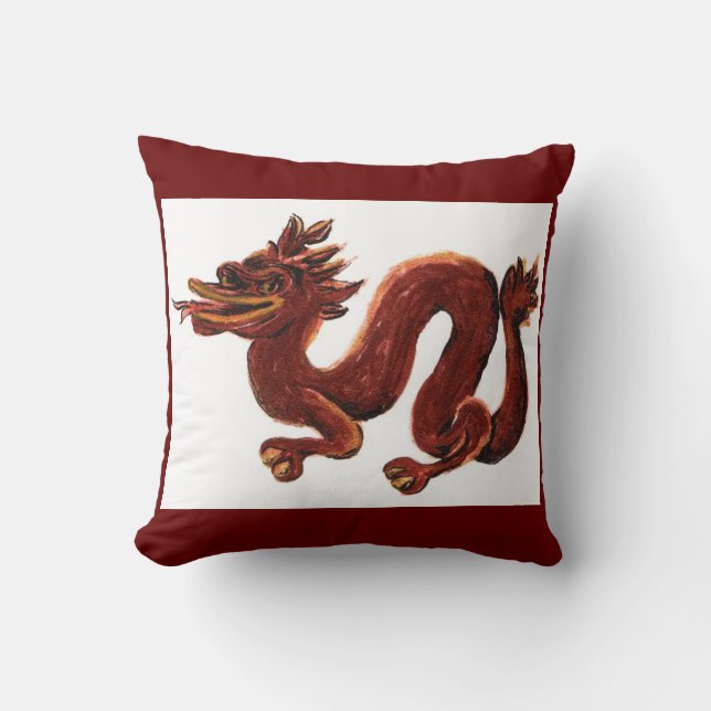 Année Du Dragon 2012 Coussin Américain MoJo (Recto)