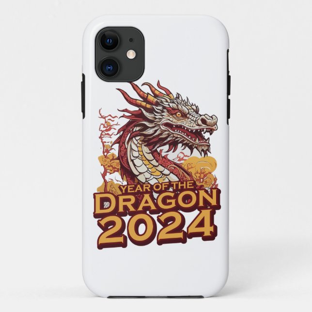 Année du dragon 2024 coques iphone, Dragon 2024 (Dos)