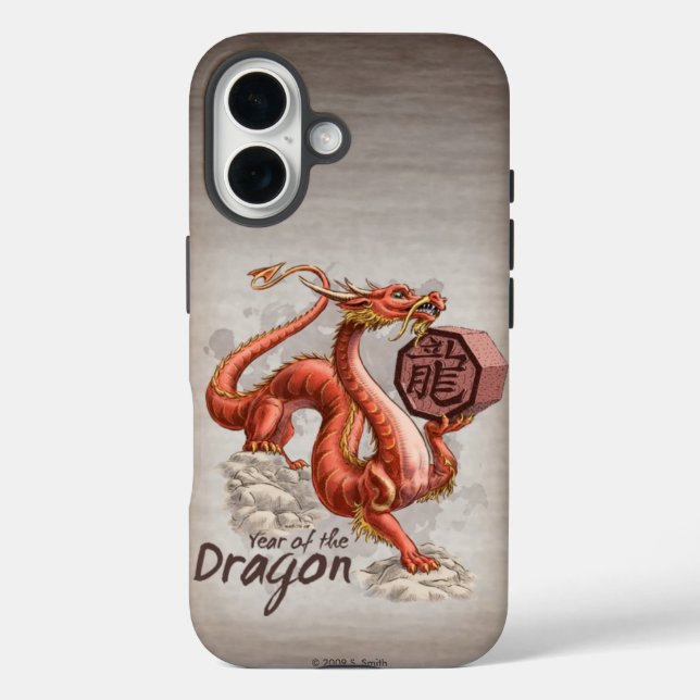 Année du Dragon chinois Zodiac coque iphone d'art (Verso)