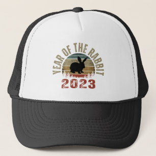 ANNÉE DU LAPIN 2023 CASQUETTE DE CAMIONNEUR