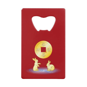 Année du lapin Gold Lucky Coin