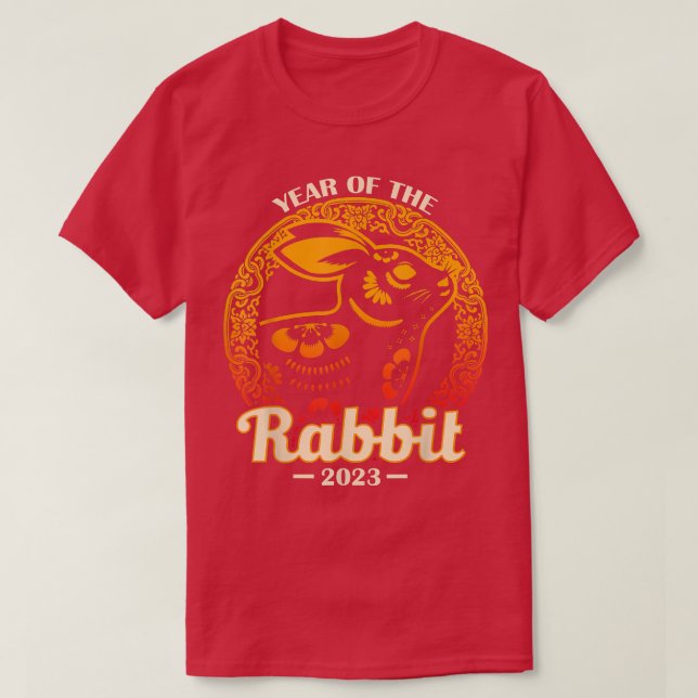 Année Du Lapin Nouvel An Chinois 2023 T-Shirt 1 (Design devant)