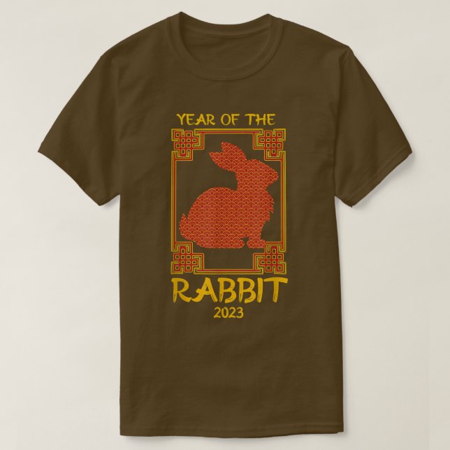 Année Du Lapin Nouvel An Chinois 2023 T-Shirt 1 (Design devant)