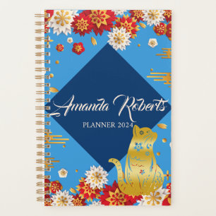 Année Du Planificateur De Fleurs Cat 2024