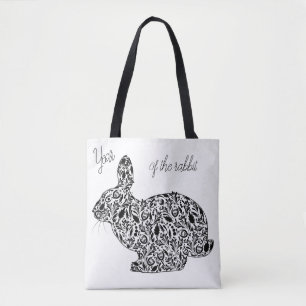 ANNÉE DU SAC FOURRE-TOUT RABBIT DEUX CÔTÉS