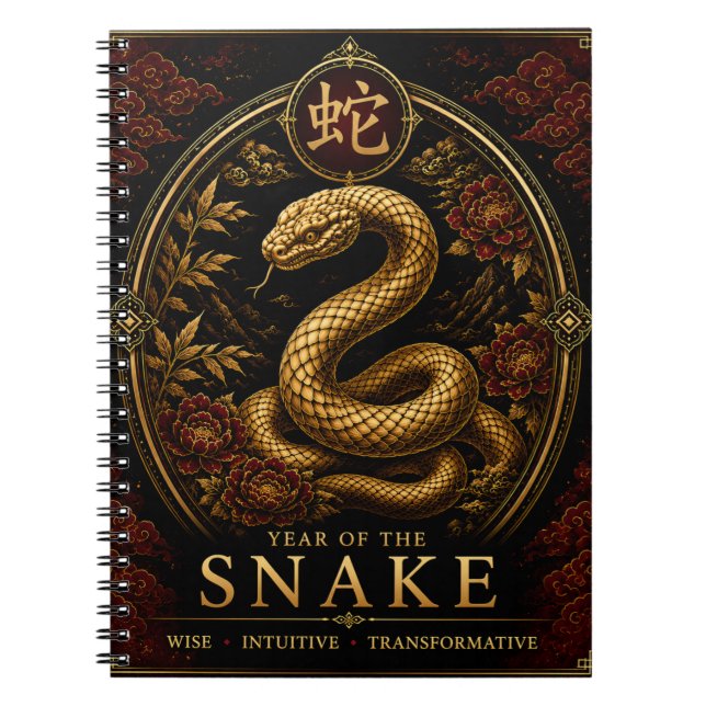 Année du Serpent Cahier de Luxe Zodiaque Chinois (Devant)