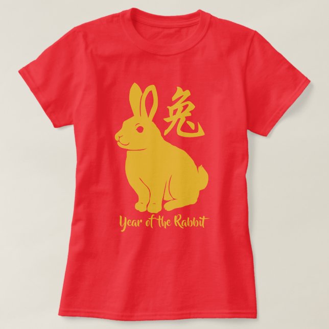Année Du T-shirt Rabbit (Design devant)