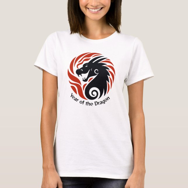 Année du T-shirt Tee - shirt Dragon (Devant)