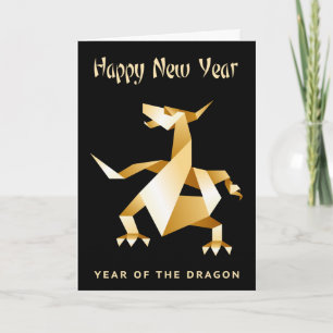 Année Gold Origami du Dragon sur la carte Black 20