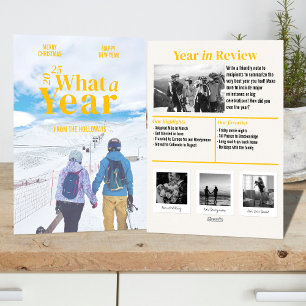 Année moderne en revue Carte photo de vacances