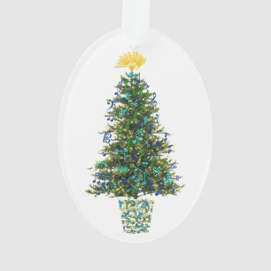Année personnalisable d'arbre de Noël de symbole