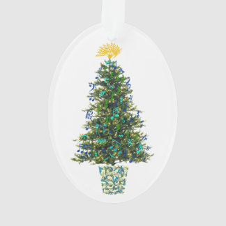 Année personnalisable d'arbre de Noël de symboles