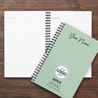 Année personnalisée, logo, nom et texte, journal e