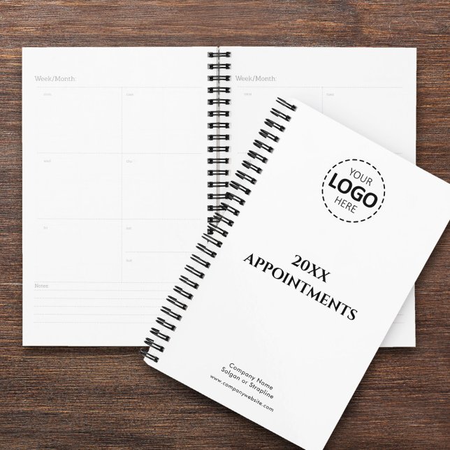 Année personnalisée, logo, texte, rendez-vous blan (Créateur téléchargé)