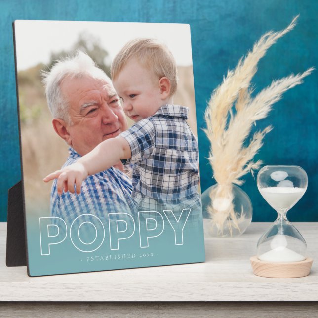 Année "Poppy" établie | Plaque photo de Fête des p (Côté)