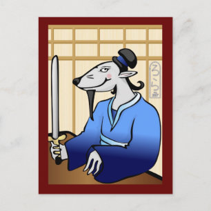 Année Shogun de la carte postale Rat