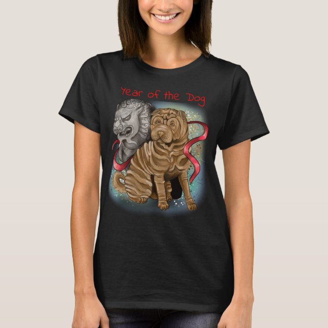 Année Zodiaque chinoise du T-shirt Chien (Devant)