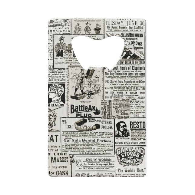 Années 1890, le charmant journal victorien annonce (Devant)