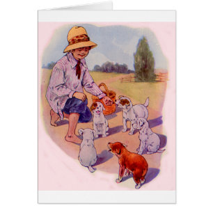 Années 1930 nourrir des chiots