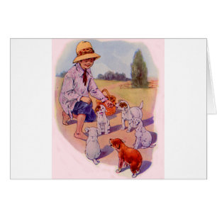 Années 1930 nourrir des chiots